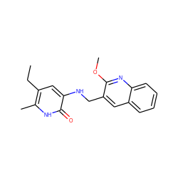 CCc1cc(NCc2cc3ccccc3nc2OC)c(=O)[nH]c1C ZINC000005847452