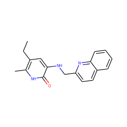 CCc1cc(NCc2ccc3ccccc3n2)c(=O)[nH]c1C ZINC000005847476