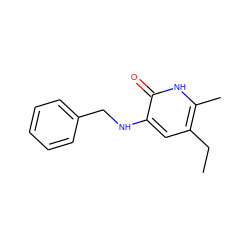 CCc1cc(NCc2ccccc2)c(=O)[nH]c1C ZINC000005887250