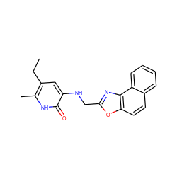 CCc1cc(NCc2nc3c(ccc4ccccc43)o2)c(=O)[nH]c1C ZINC000005887387