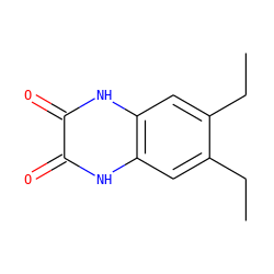 CCc1cc2[nH]c(=O)c(=O)[nH]c2cc1CC ZINC000013761188