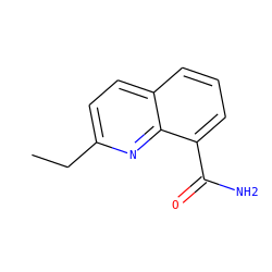 CCc1ccc2cccc(C(N)=O)c2n1 ZINC000040425202