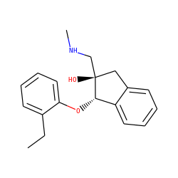 CCc1ccccc1O[C@H]1c2ccccc2C[C@@]1(O)CNC ZINC000040834335
