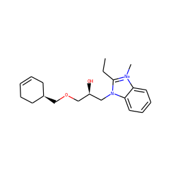 CCc1n(C[C@H](O)COC[C@@H]2CC=CCC2)c2ccccc2[n+]1C ZINC000000098645