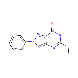 CCc1nc2cn(-c3ccccc3)nc2c(=O)[nH]1 ZINC000045321478