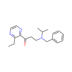 CCc1nccnc1C(=O)CCN(Cc1ccccc1)C(C)C ZINC000045337167