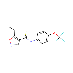 CCc1oncc1C(=S)Nc1ccc(OC(F)(F)F)cc1 ZINC000026284263