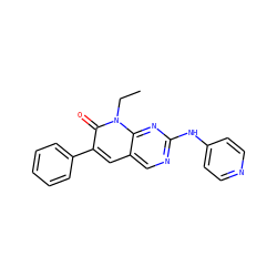 CCn1c(=O)c(-c2ccccc2)cc2cnc(Nc3ccncc3)nc21 ZINC000003832231