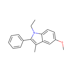 CCn1c(-c2ccccc2)c(C)c2cc(OC)ccc21 ZINC000103229029