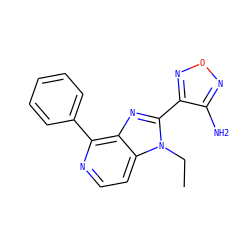 CCn1c(-c2nonc2N)nc2c(-c3ccccc3)nccc21 ZINC000028455394