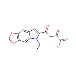 CCn1c(C(=O)CC(=O)C(=O)O)cc2cc3c(cc21)OCO3 ZINC000101013990