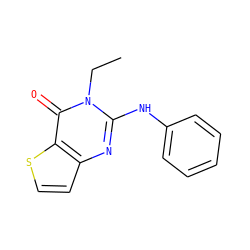 CCn1c(Nc2ccccc2)nc2ccsc2c1=O ZINC000299820592