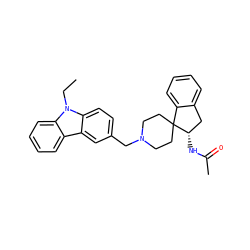 CCn1c2ccccc2c2cc(CN3CCC4(CC3)c3ccccc3C[C@@H]4NC(C)=O)ccc21 ZINC000082158357