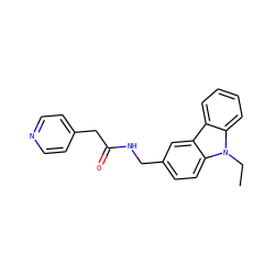 CCn1c2ccccc2c2cc(CNC(=O)Cc3ccncc3)ccc21 ZINC000013475343