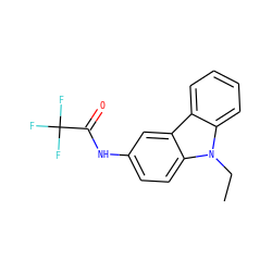 CCn1c2ccccc2c2cc(NC(=O)C(F)(F)F)ccc21 ZINC000002874023
