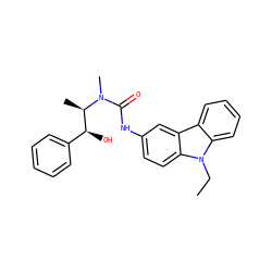 CCn1c2ccccc2c2cc(NC(=O)N(C)[C@H](C)[C@@H](O)c3ccccc3)ccc21 ZINC000013863356