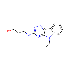 CCn1c2ccccc2c2nnc(NCCCO)nc21 ZINC000001731286