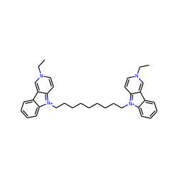 CCn1ccc2[n+](CCCCCCCCC[n+]3c4ccn(CC)cc-4c4ccccc43)c3ccccc3c-2c1 ZINC000473090947