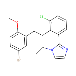CCn1ccnc1-c1cccc(Cl)c1CCc1cc(Br)ccc1OC ZINC000027204026