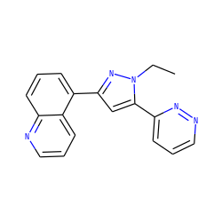 CCn1nc(-c2cccc3ncccc23)cc1-c1cccnn1 ZINC001772593394