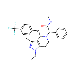 CCn1nc(C)c2c1CCN([C@H](C(=O)NC)c1ccccc1)[C@H]2Cc1ccc(C(F)(F)F)cc1 ZINC000049032640