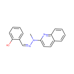 CN(/N=C\c1ccccc1O)c1ccc2ccccc2n1 ZINC000007996476