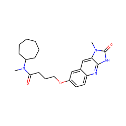 CN(C(=O)CCCOc1ccc2nc3[nH]c(=O)n(C)c3cc2c1)C1CCCCCC1 ZINC000001548558