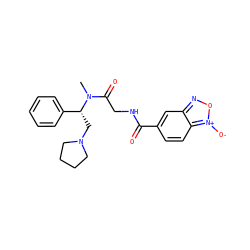 CN(C(=O)CNC(=O)c1ccc2c(c1)no[n+]2[O-])[C@H](CN1CCCC1)c1ccccc1 ZINC000028134967