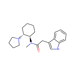 CN(C(=O)Cc1c[nH]c2ccccc12)[C@@H]1CCCC[C@H]1N1CCCC1 ZINC000027899300