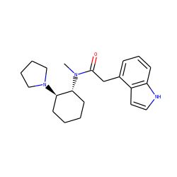 CN(C(=O)Cc1cccc2[nH]ccc12)[C@@H]1CCCC[C@H]1N1CCCC1 ZINC000029396430