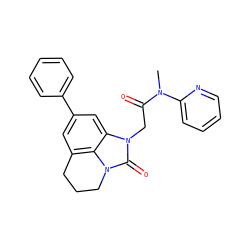 CN(C(=O)Cn1c(=O)n2c3c(cc(-c4ccccc4)cc31)CCC2)c1ccccn1 ZINC000095589285