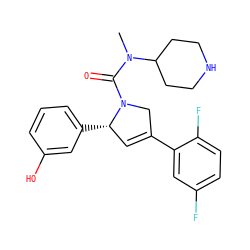 CN(C(=O)N1CC(c2cc(F)ccc2F)=C[C@@H]1c1cccc(O)c1)C1CCNCC1 ZINC000028572292