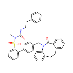 CN(C(=O)NCCc1ccccc1)S(=O)(=O)c1ccccc1-c1ccc(CN2C(=O)c3ccccc3CCc3ccccc32)cc1 ZINC000026650419