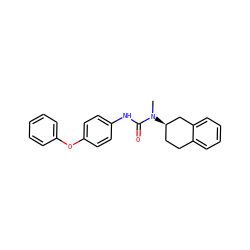 CN(C(=O)Nc1ccc(Oc2ccccc2)cc1)[C@@H]1CCc2ccccc2C1 ZINC000013863351