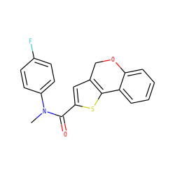 CN(C(=O)c1cc2c(s1)-c1ccccc1OC2)c1ccc(F)cc1 ZINC000005051198