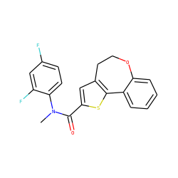 CN(C(=O)c1cc2c(s1)-c1ccccc1OCC2)c1ccc(F)cc1F ZINC000095583747