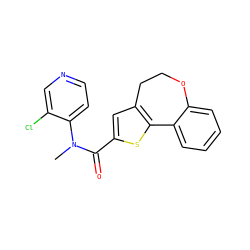 CN(C(=O)c1cc2c(s1)-c1ccccc1OCC2)c1ccncc1Cl ZINC000072173110