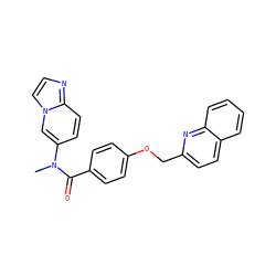 CN(C(=O)c1ccc(OCc2ccc3ccccc3n2)cc1)c1ccc2nccn2c1 ZINC000096914924