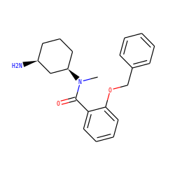 CN(C(=O)c1ccccc1OCc1ccccc1)[C@@H]1CCC[C@H](N)C1 ZINC000096286350