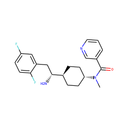 CN(C(=O)c1cccnc1)[C@H]1CC[C@H]([C@H](N)Cc2cc(F)ccc2F)CC1 ZINC000254017803
