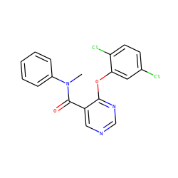 CN(C(=O)c1cncnc1Oc1cc(Cl)ccc1Cl)c1ccccc1 ZINC000095579715