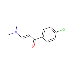 CN(C)/C=C/C(=O)c1ccc(Cl)cc1 ZINC000000142346