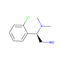 CN(C)[C@@H](CN)c1ccccc1Cl ZINC000019581465
