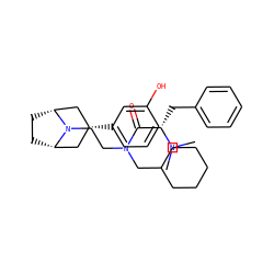 CN(C)[C@@H](Cc1ccccc1)C(=O)N(CCN1[C@H]2CC[C@@H]1C[C@H](c1cccc(O)c1)C2)CC1CCCCC1 ZINC000117298036