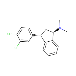 CN(C)[C@@H]1C[C@@H](c2ccc(Cl)c(Cl)c2)c2ccccc21 ZINC000013835780