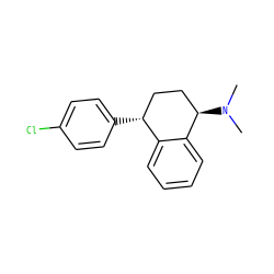 CN(C)[C@@H]1CC[C@@H](c2ccc(Cl)cc2)c2ccccc21 ZINC000029320567