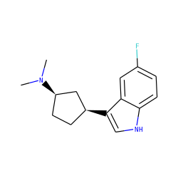 CN(C)[C@@H]1CC[C@H](c2c[nH]c3ccc(F)cc23)C1 ZINC000038418468
