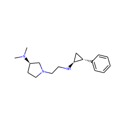 CN(C)[C@@H]1CCN(CCN[C@H]2C[C@@H]2c2ccccc2)C1 ZINC000103230213