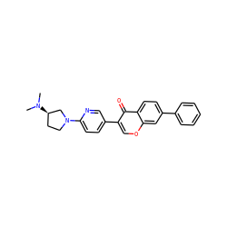 CN(C)[C@@H]1CCN(c2ccc(-c3coc4cc(-c5ccccc5)ccc4c3=O)cn2)C1 ZINC000036351534