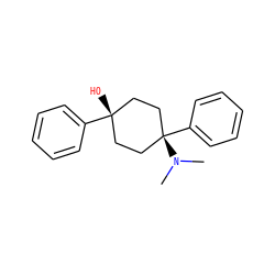 CN(C)[C@]1(c2ccccc2)CC[C@@](O)(c2ccccc2)CC1 ZINC000299829057